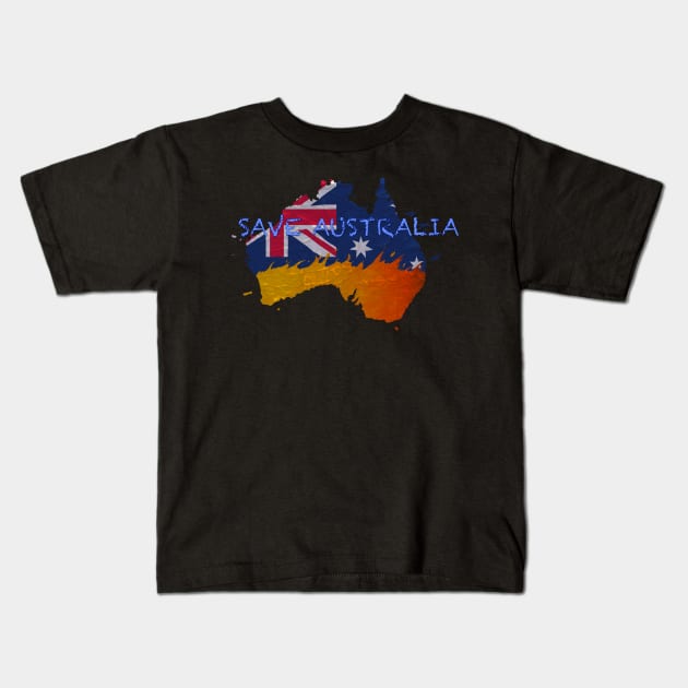 Save Australia Kids T-Shirt by AlexandraHallPinner